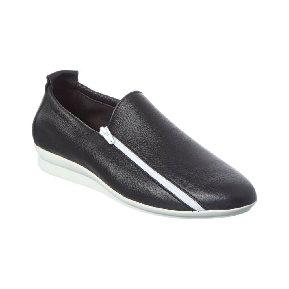 Arche Nashaa Leather Flat, Black